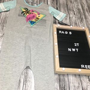 NWT rags to Raches 2T flamingo